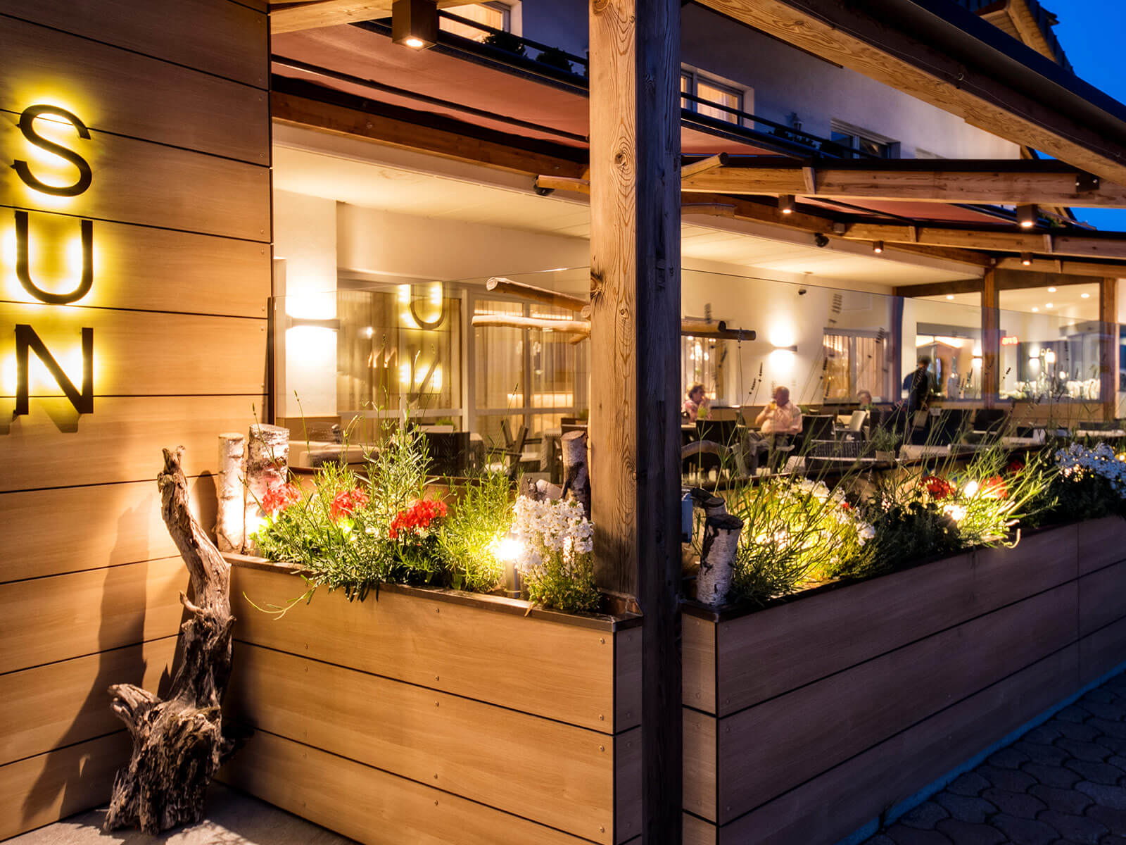 Our hotel with a sun terrace to linger on