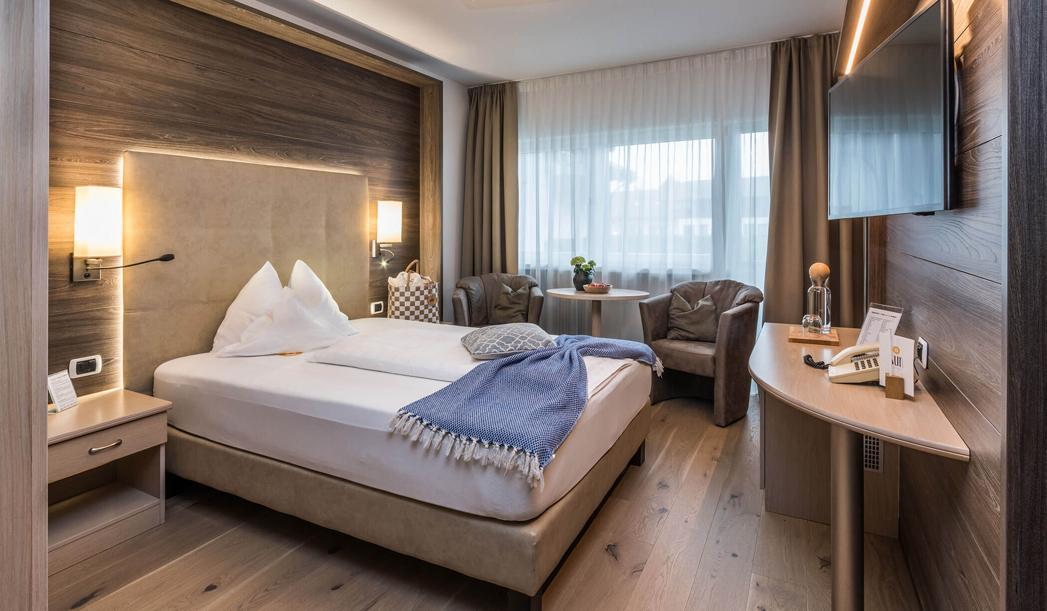 Einzelzimmer Confort Gala - Innenansicht - Schlafzimmer - Hotel Sun